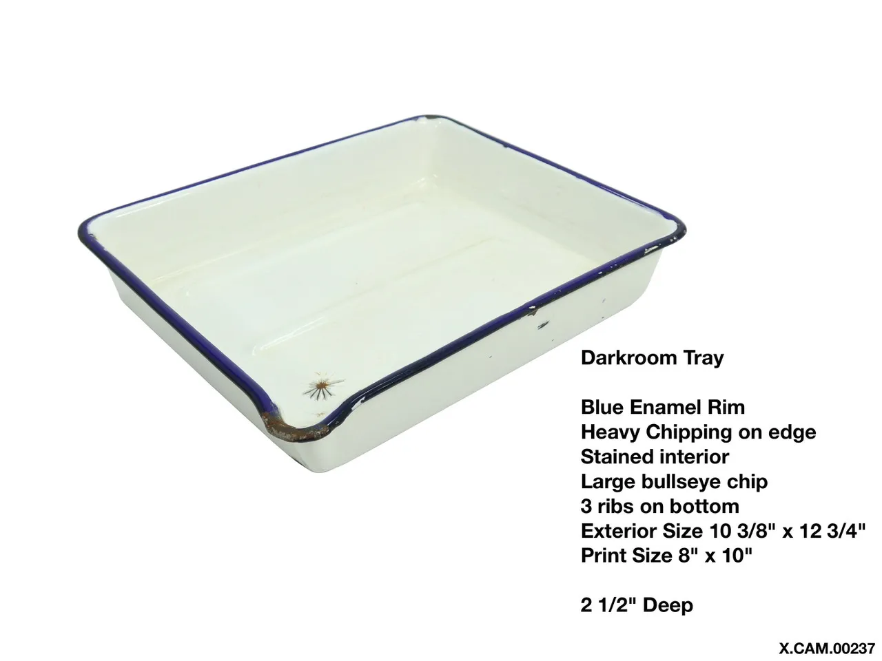 Developing Tray Enamel 8x10 Chipped