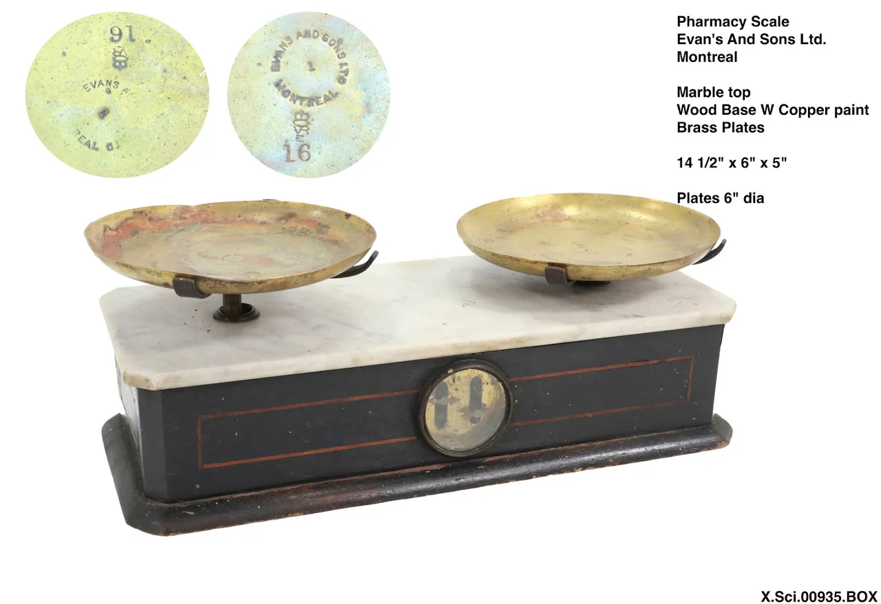 Pharmacy Scale Evans And Sons