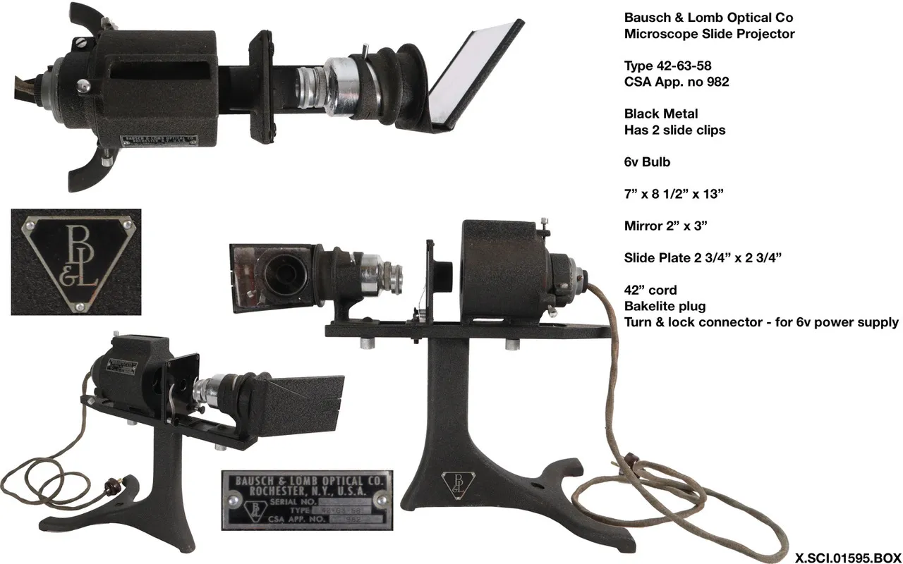 Bausch & Lomb Mircoscope Slide Projector