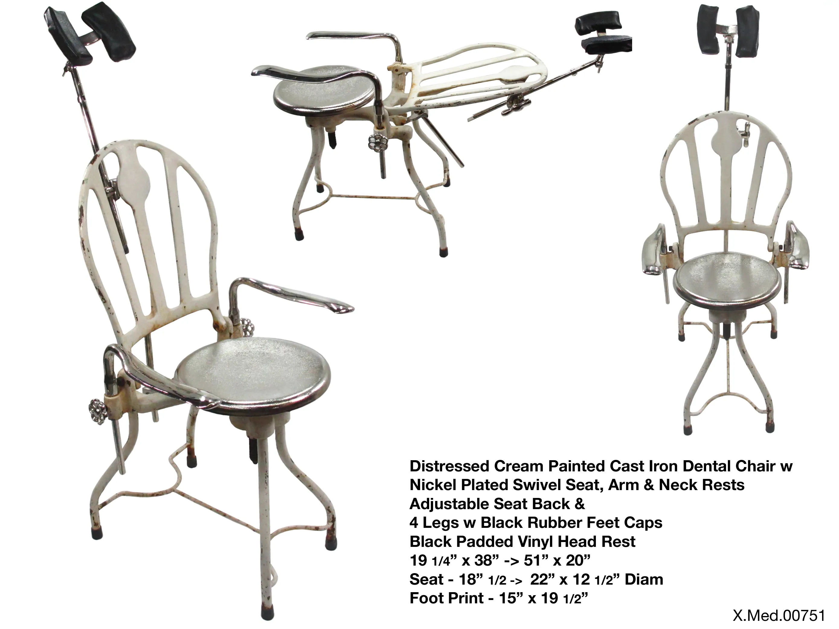 Dental Chair Cream & Chrome