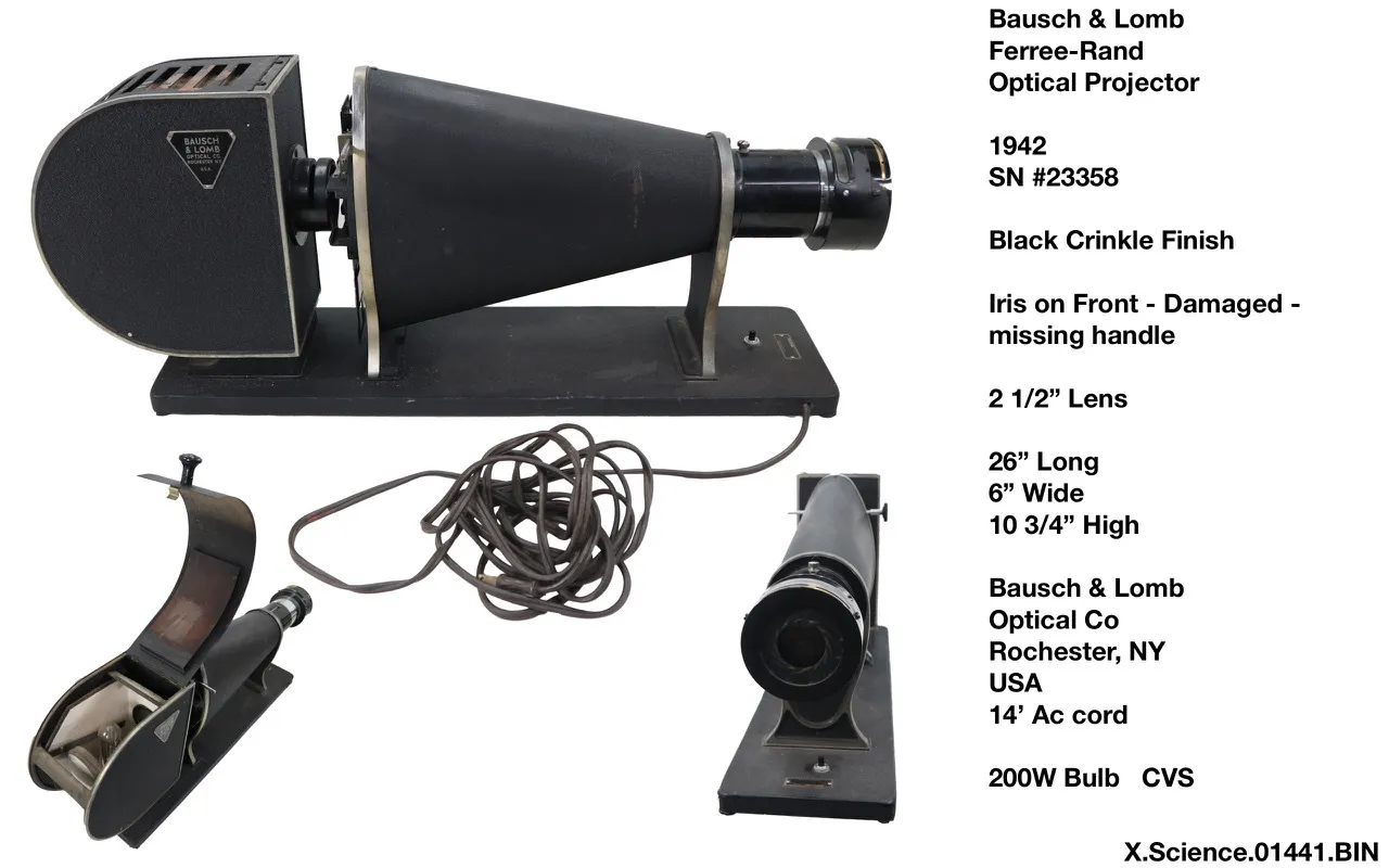 Bausch & Lomb Optical Projector 
