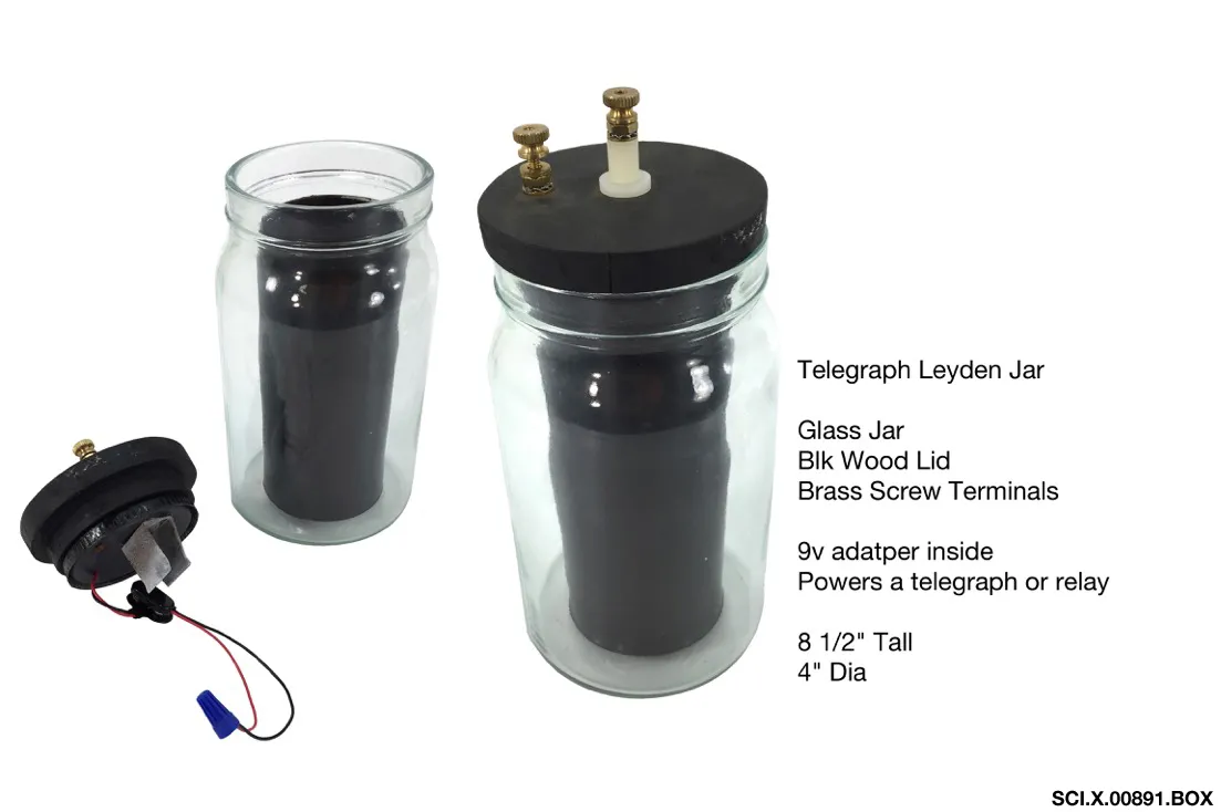 Telegraph Leyden Jar Battery