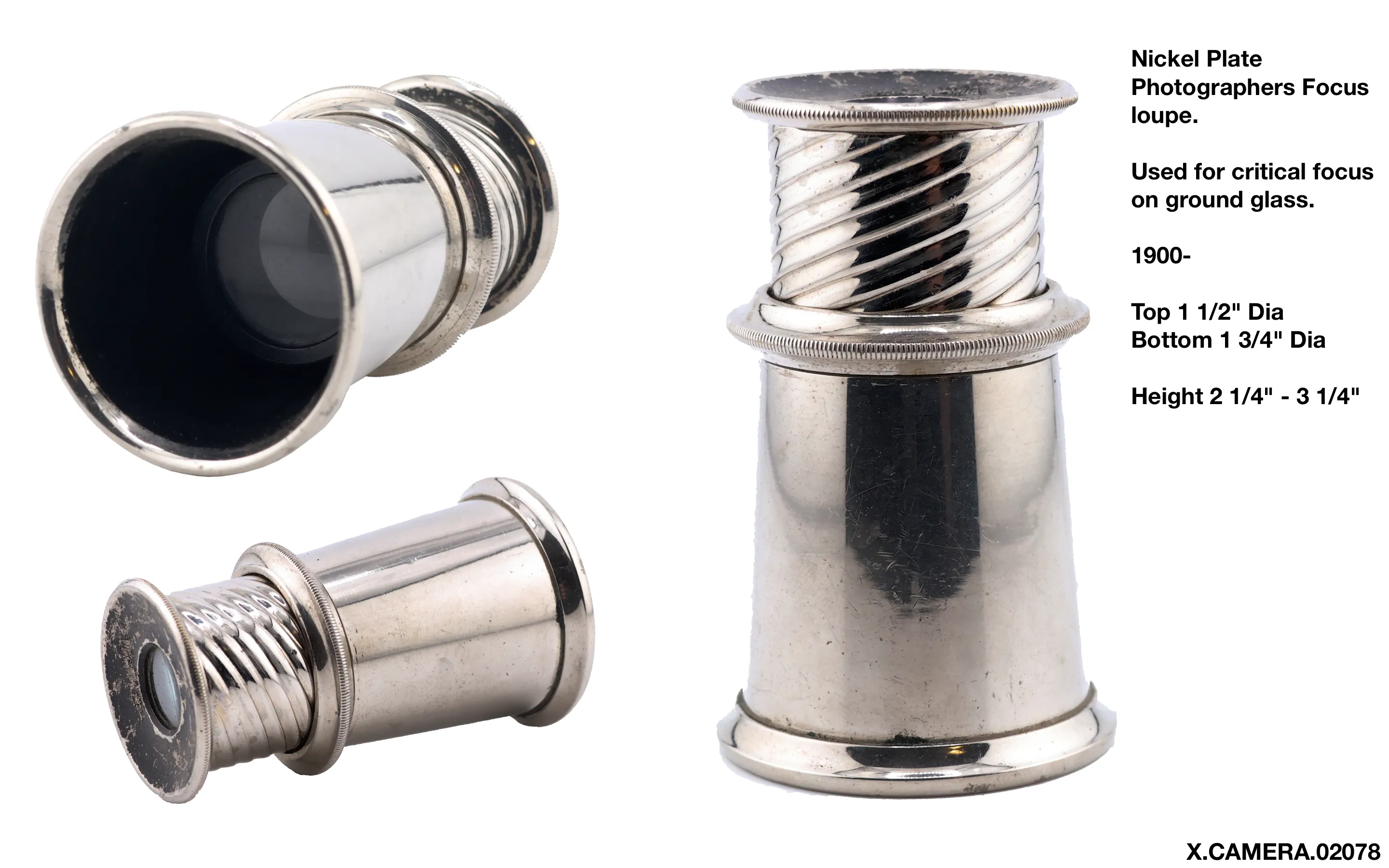 Nickel Photographers Focusing Loupe