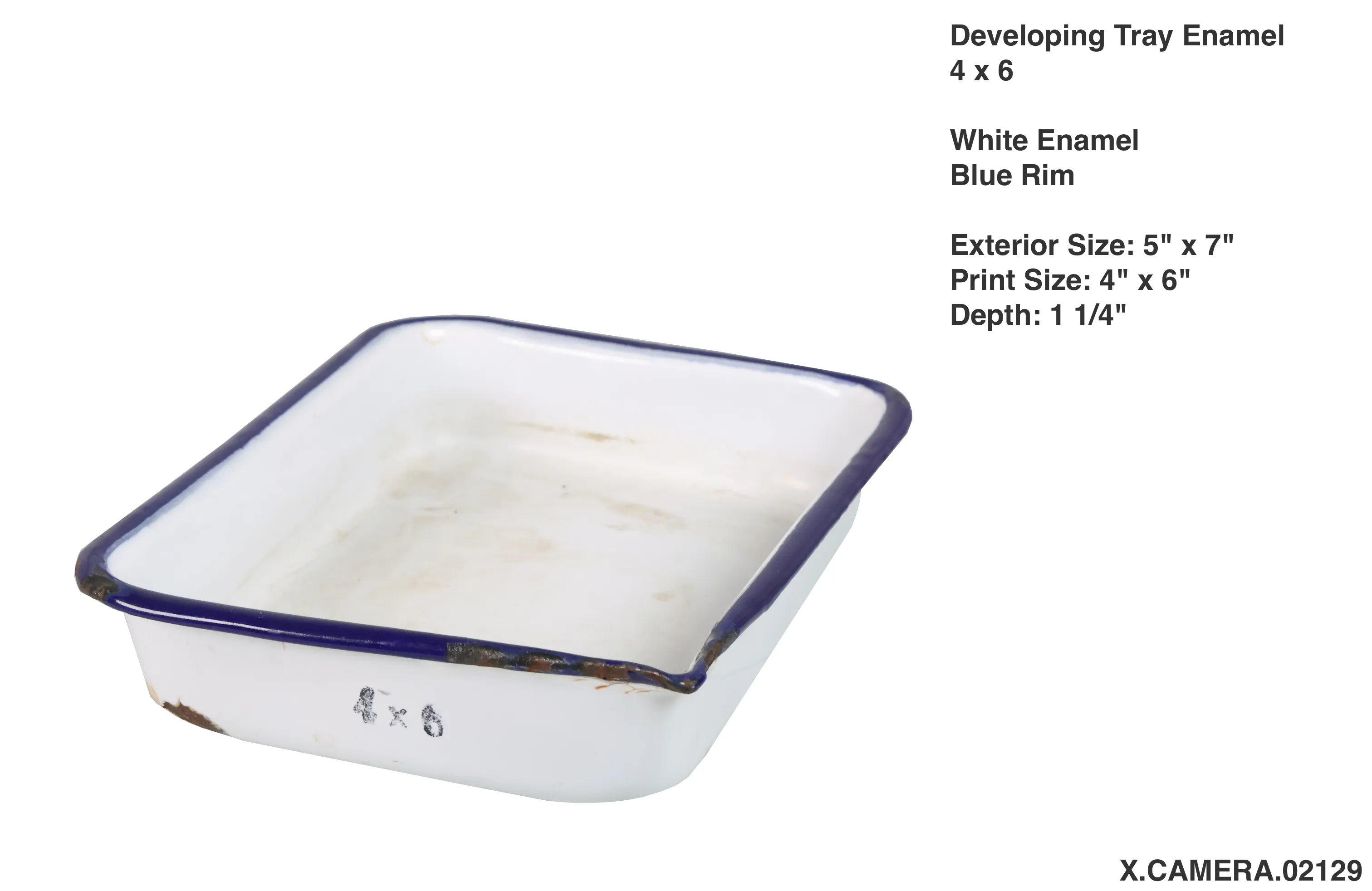 Developing Tray 4x6 Enamel
