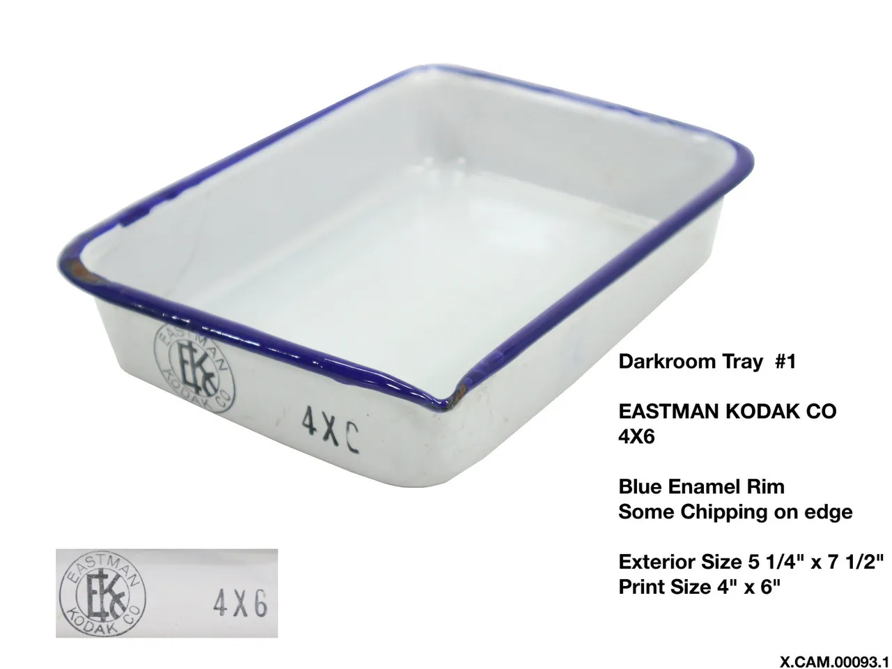 Developing Tray Enamel 4x6 Kodak 1 of 3