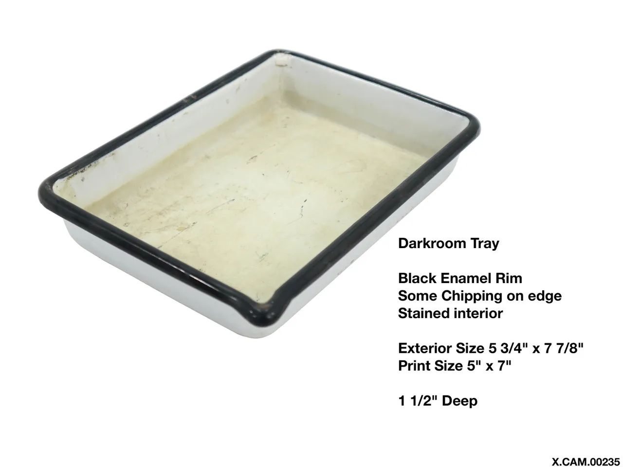 Developing Tray Enamel 5x7 