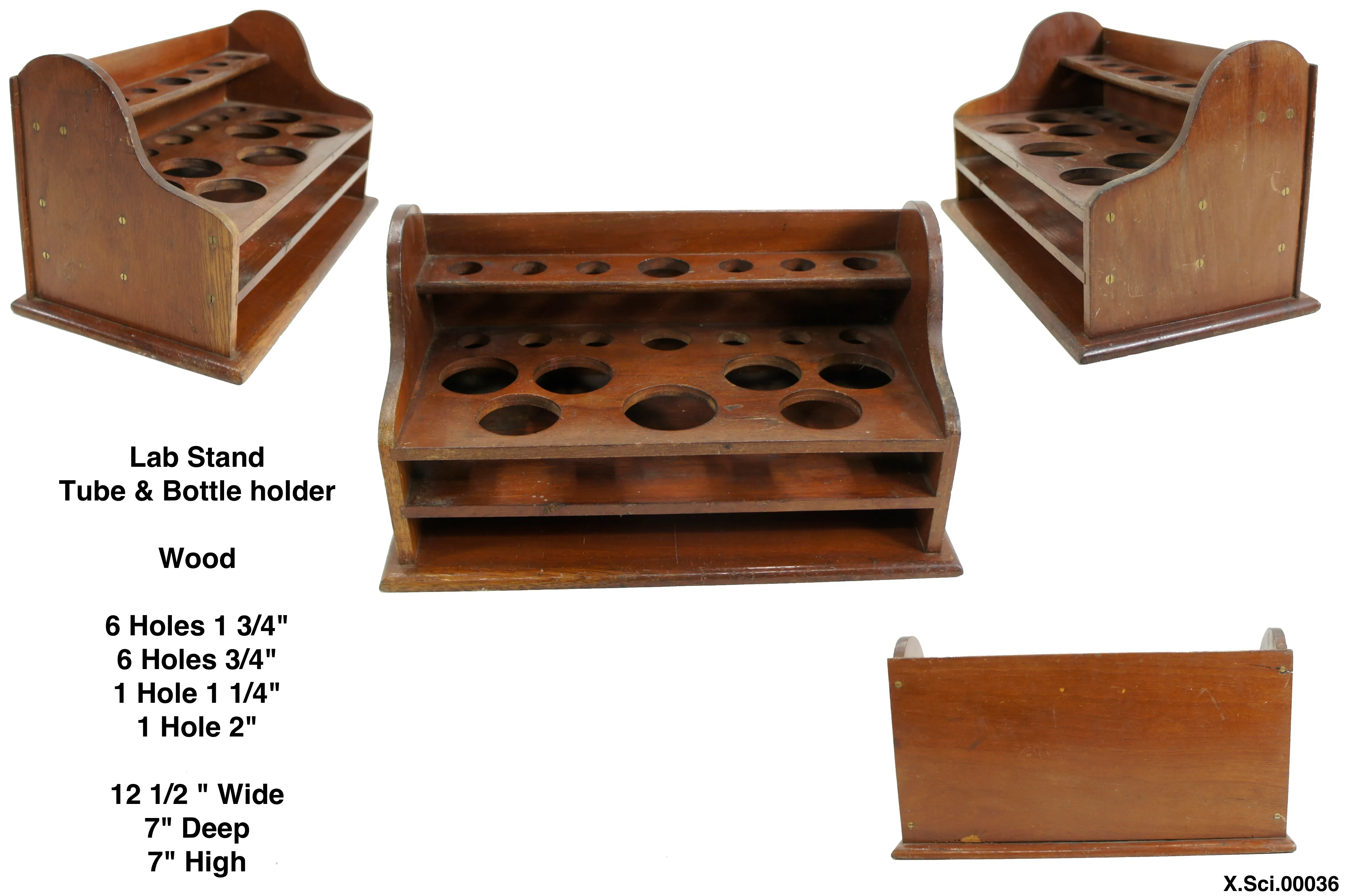 Wood Beaker Test Tube Stand