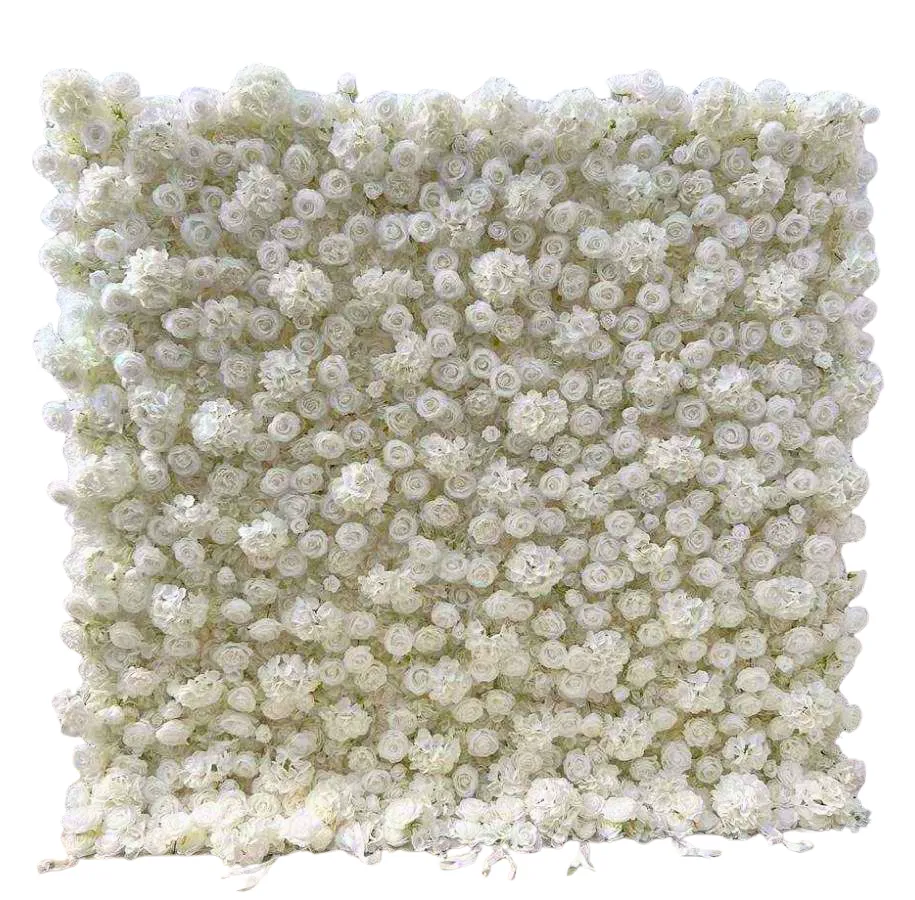 White 3D Flower Wall