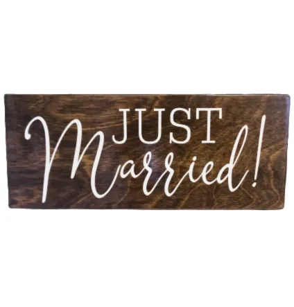 Sign | Rustic - Just Married