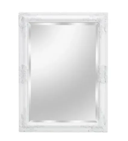 White Baroque Mirror