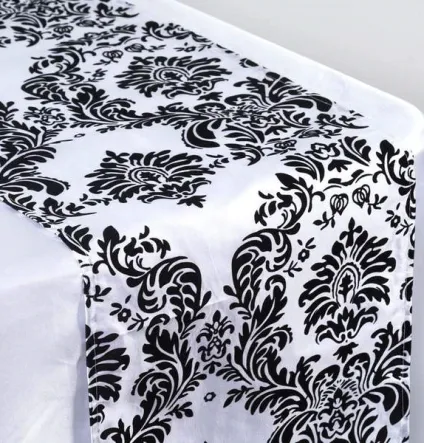 Table Runner | Flocking Damask