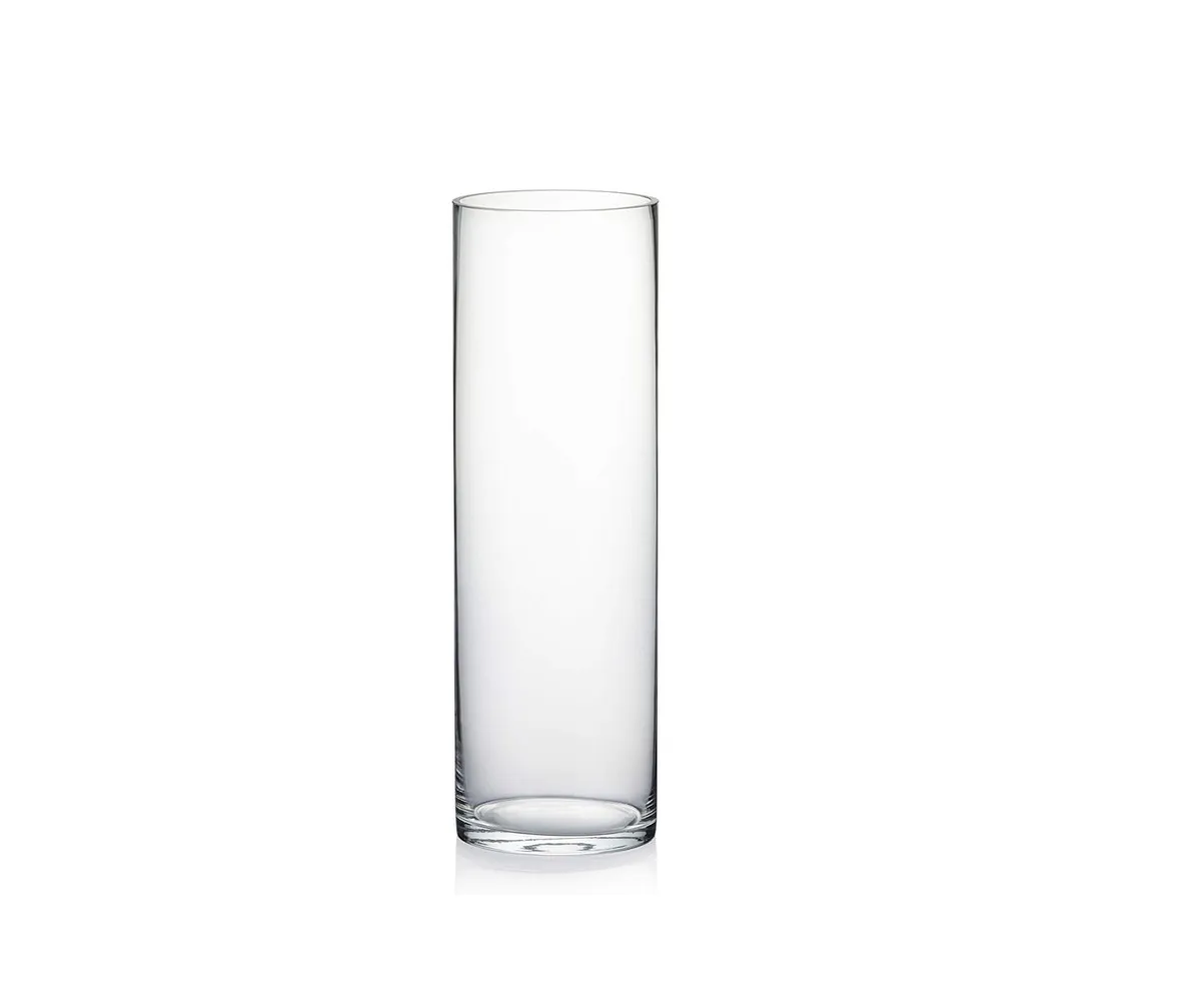 Clear Cylinder Vase Candle Holder (5" Opening)