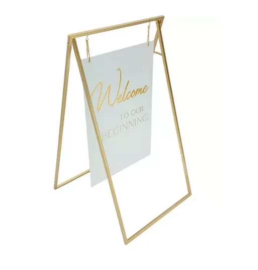 Sign | Welcome To Our Beginning Acrylic Metal Sign