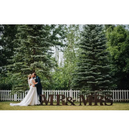 Mr & Mrs Marquee Letters - Serif