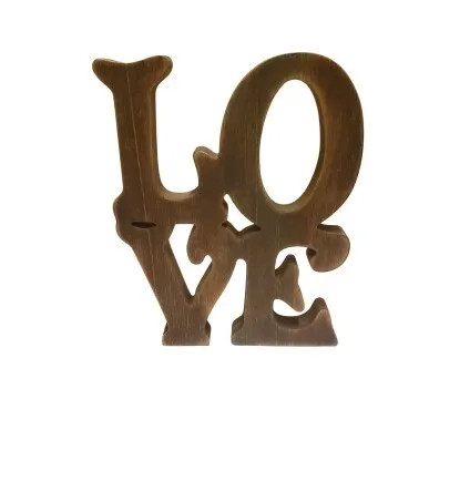 Wood Love Sign