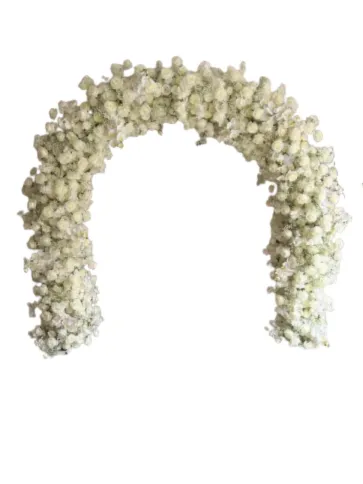 White 3D Floral Arch