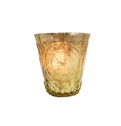 Gold Vintage Votive Candle Holder