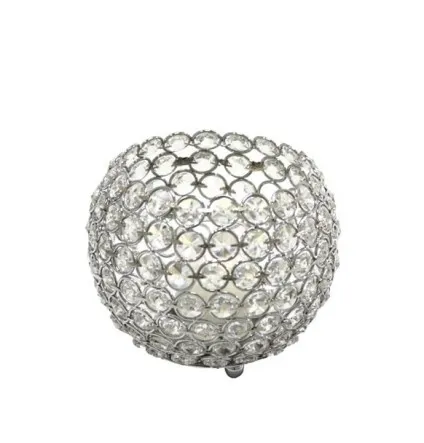 Crystal Globe Votive Candle Holder