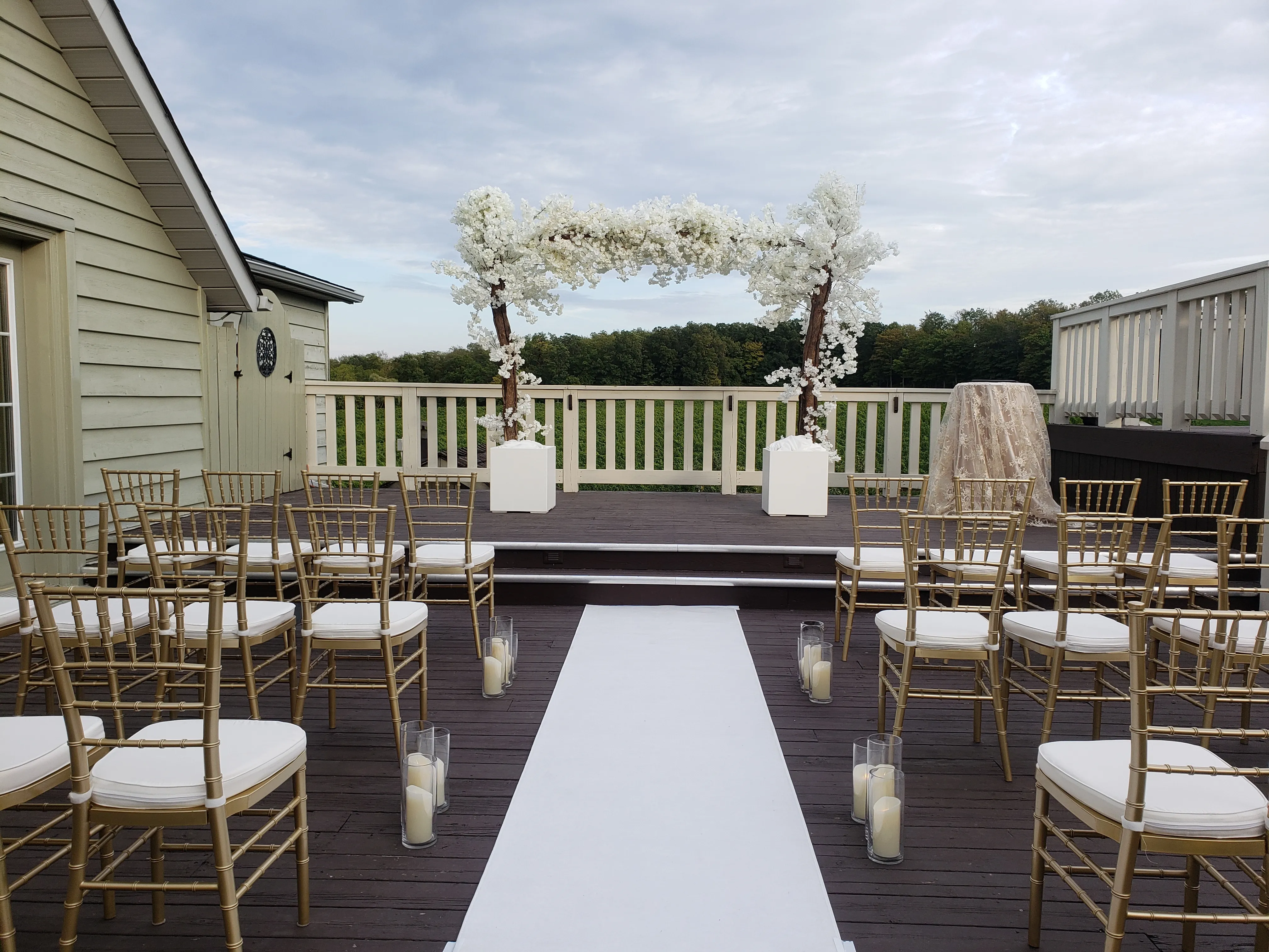 White Cherry Blossom Arch *
