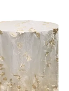 Embroidered Overlay | Champagne Petal