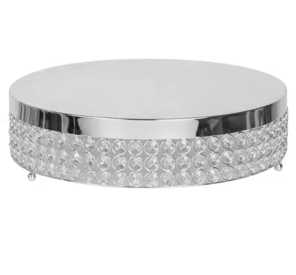 Rhinestone Crystal Cake Stand - Round