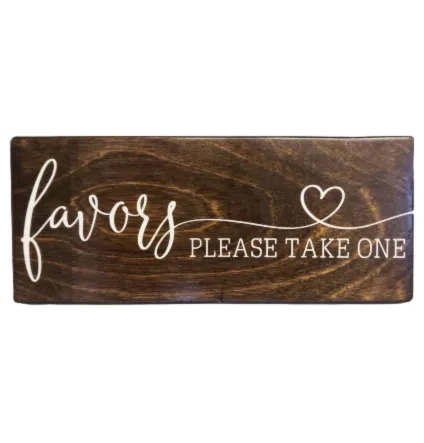 Sign | Rustic - Favors
