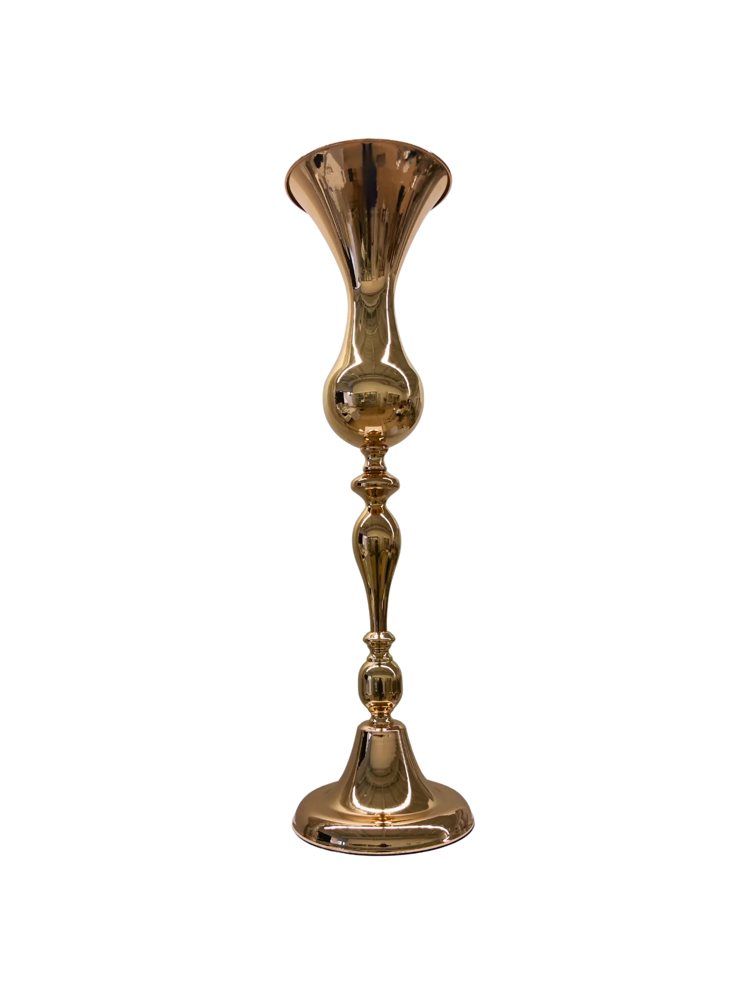 Floor Floral Pedestal -  Gold