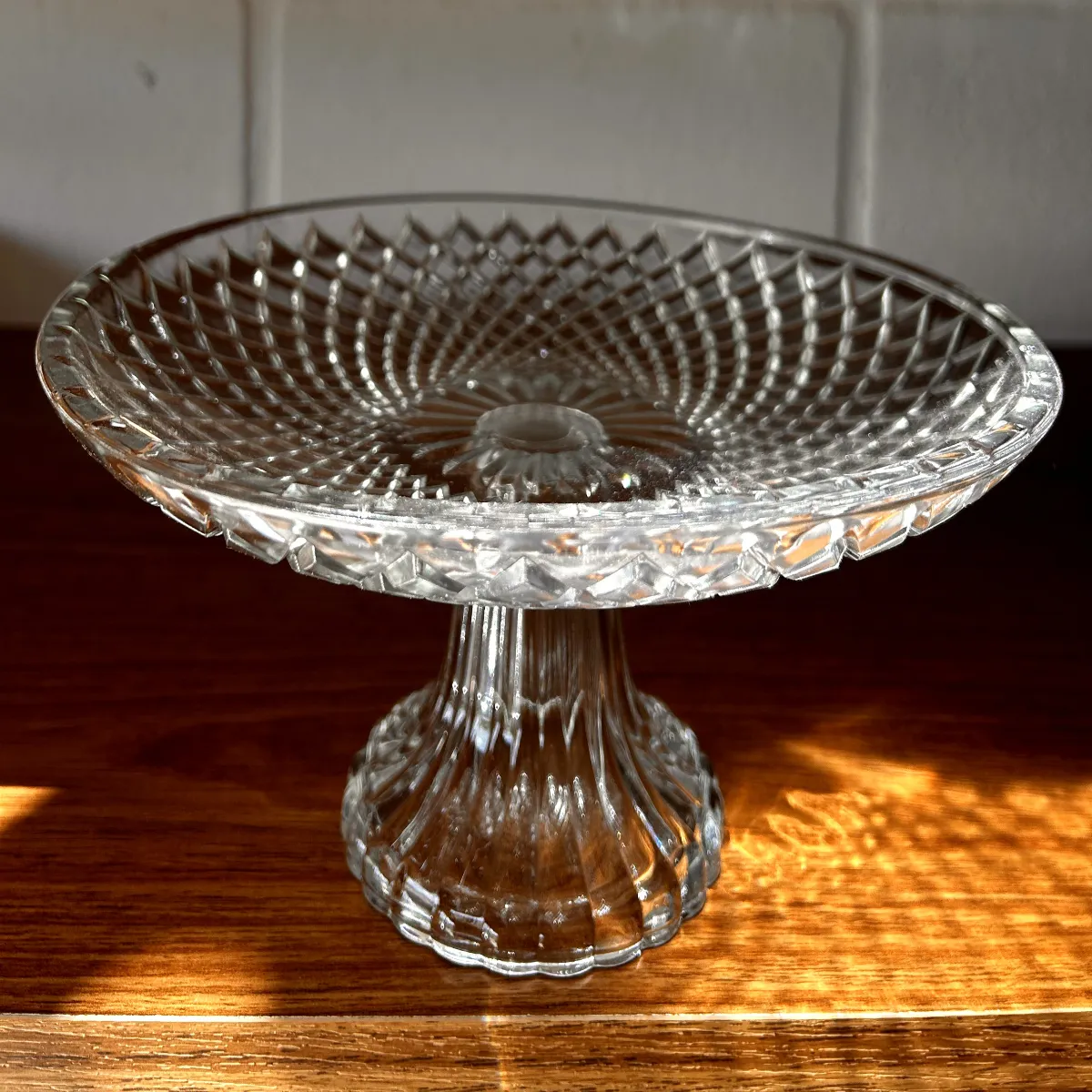 Centro de mesa de vidro elegance 25cm - 70817