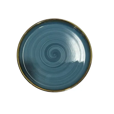 Prato Jantar Ceramica Azul