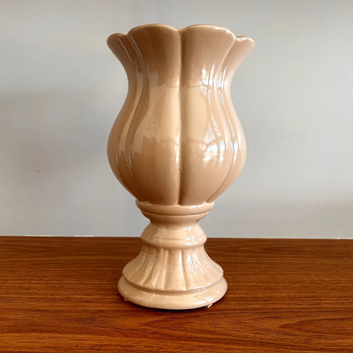 Vaso madri pequeno bege