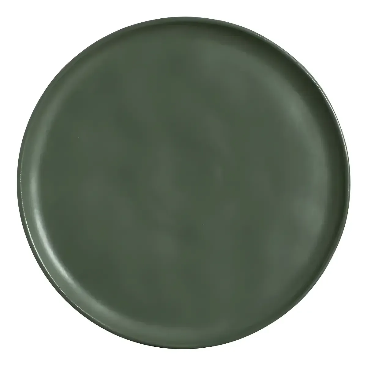 Prato Sobremesa Ceramica Verde