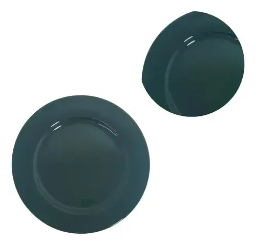 Sousplat verde poliuretano 33x22