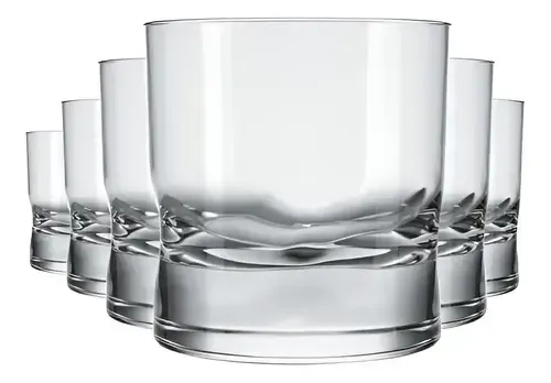 Conjunto 6 copos amassadinho rocks 250ml - Nadir cx/6