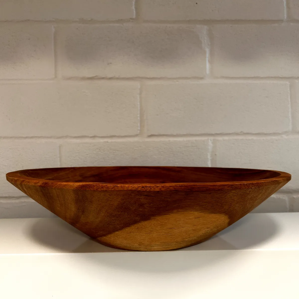 Bowl de madeira artesanal grande