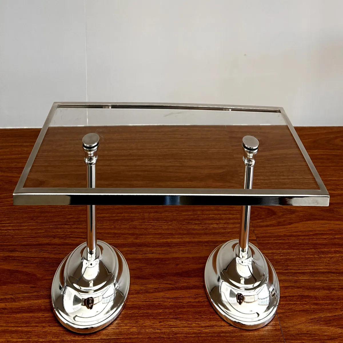 Suporte retangular base vidro duplo baixo - L25006