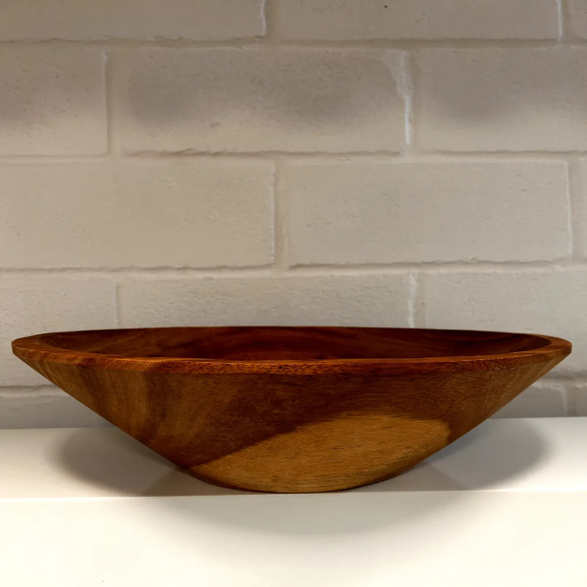 Bowl de madeira artesanal médio