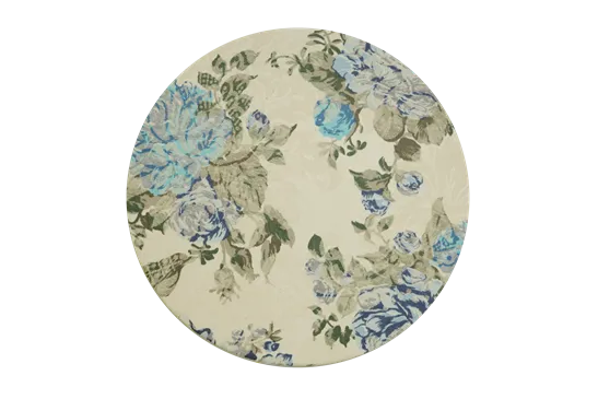 Sousplat Estampado Floral Azul