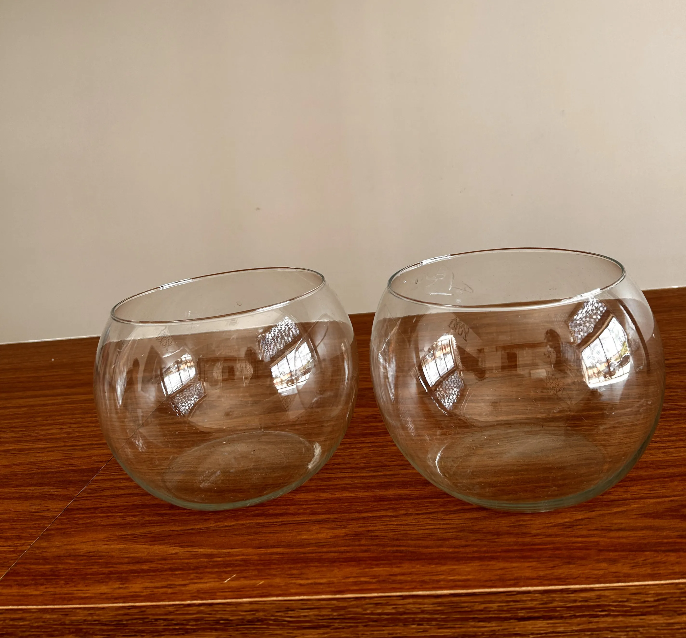 Vaso redondo vidro transp