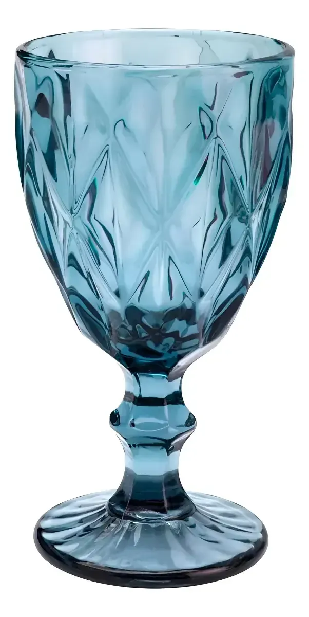 Taça Jaca Cristal Azul