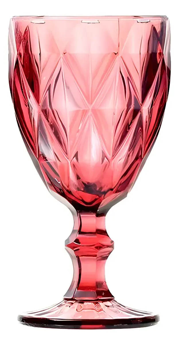 Taça Jaca Cristal Rosa