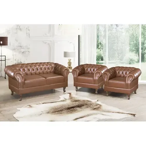 Sofá  3 lugares Chesterfield Clássico Duque