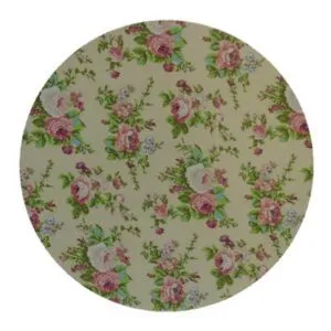 Sousplat Estampado Floral Rosa