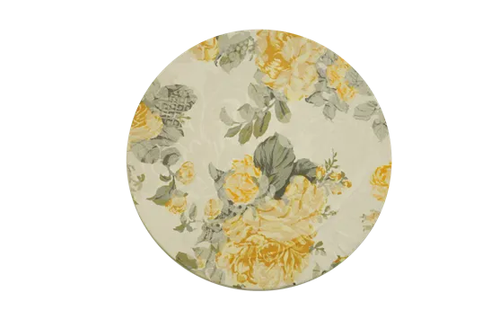Sousplat Estampado Floral Amarelo