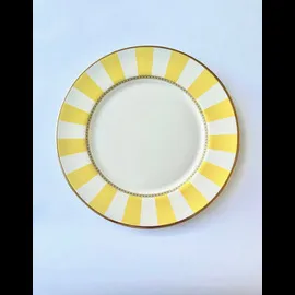Prato Sobremesa Listras Amarelo