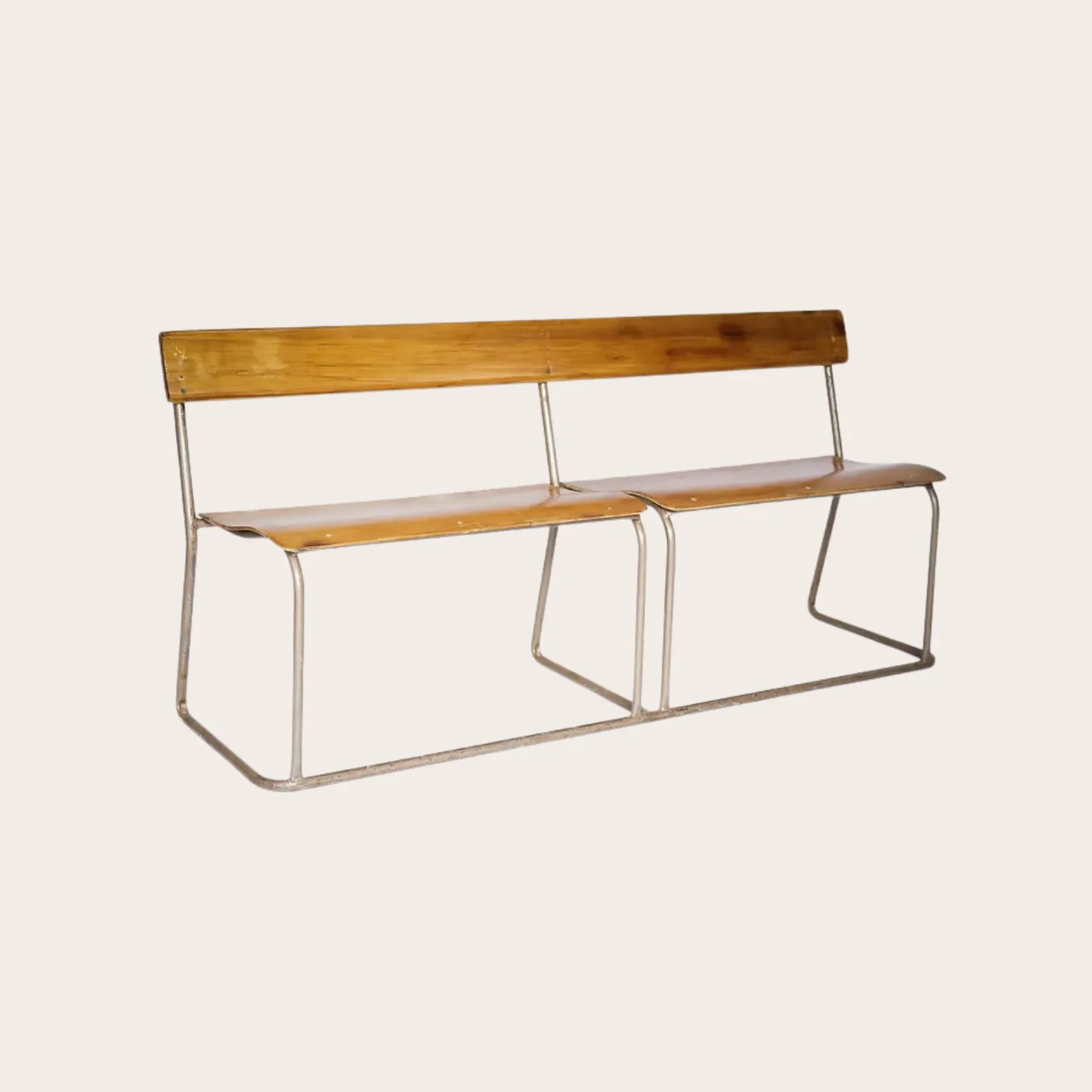 Vintage School Pew- Seats 4