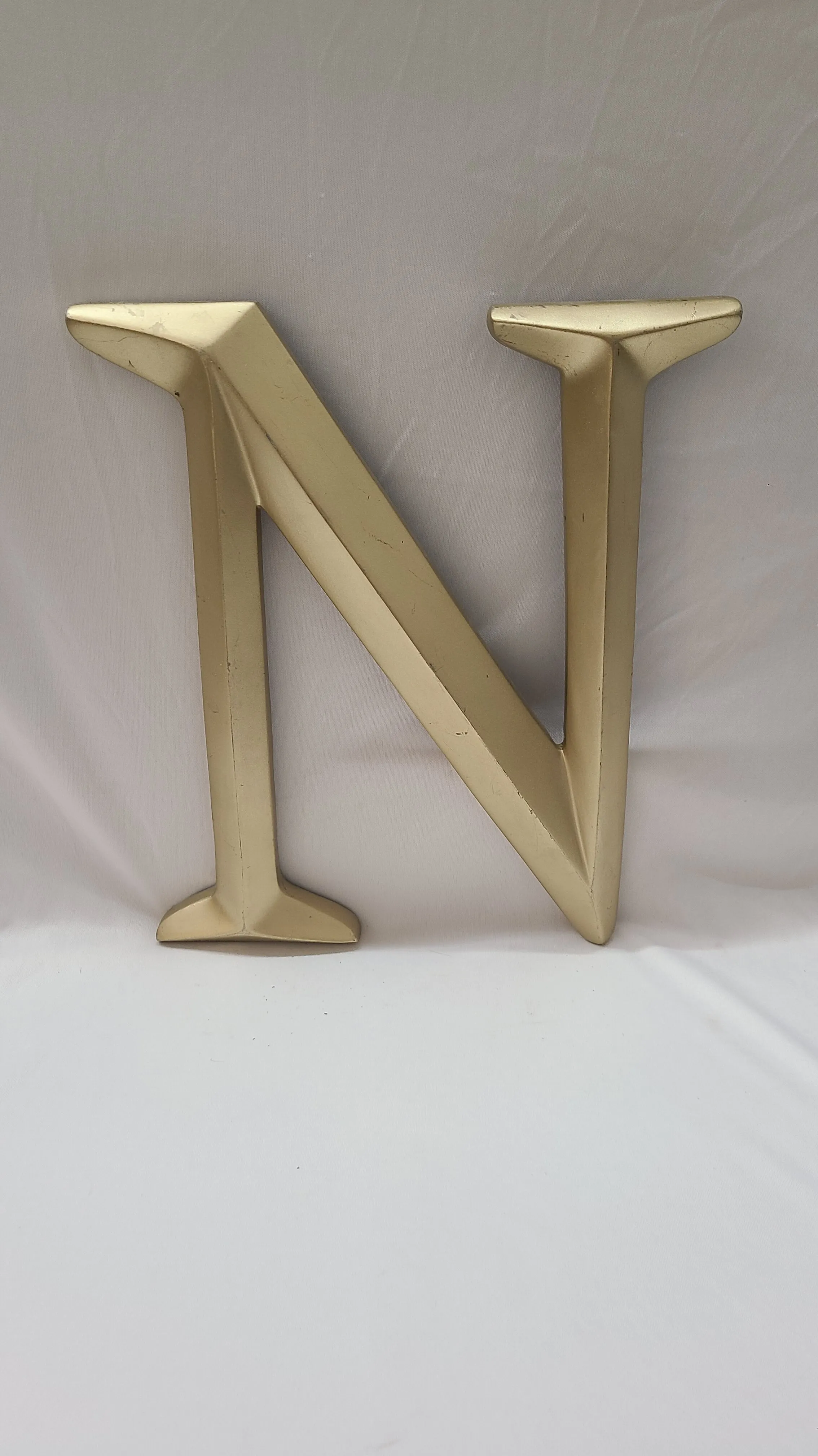 Gold Letter N