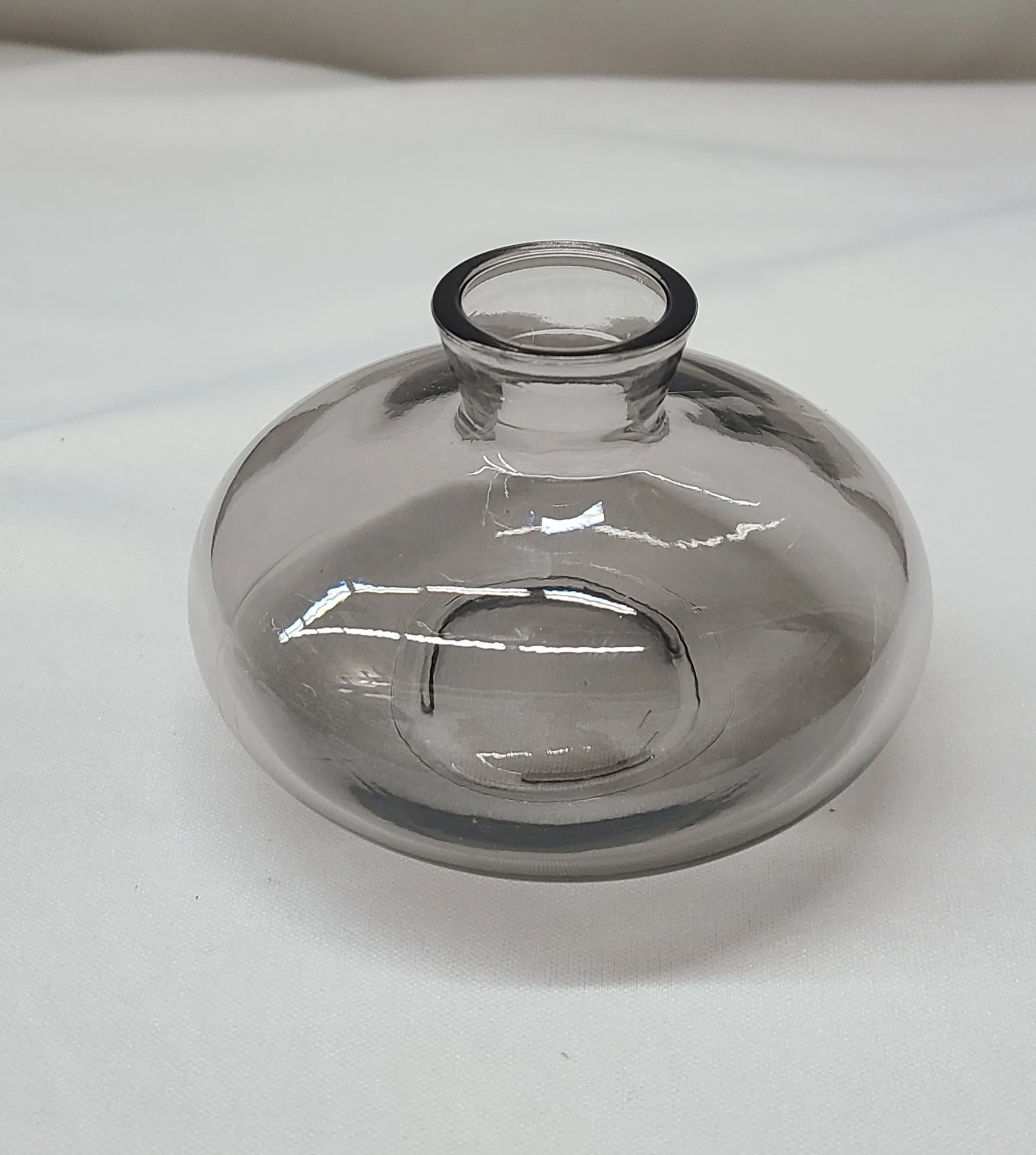 Gray Flat Bud Vases