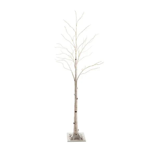 7 ft or 5.5ft Pre-lit Birch Twig Artificial Tree