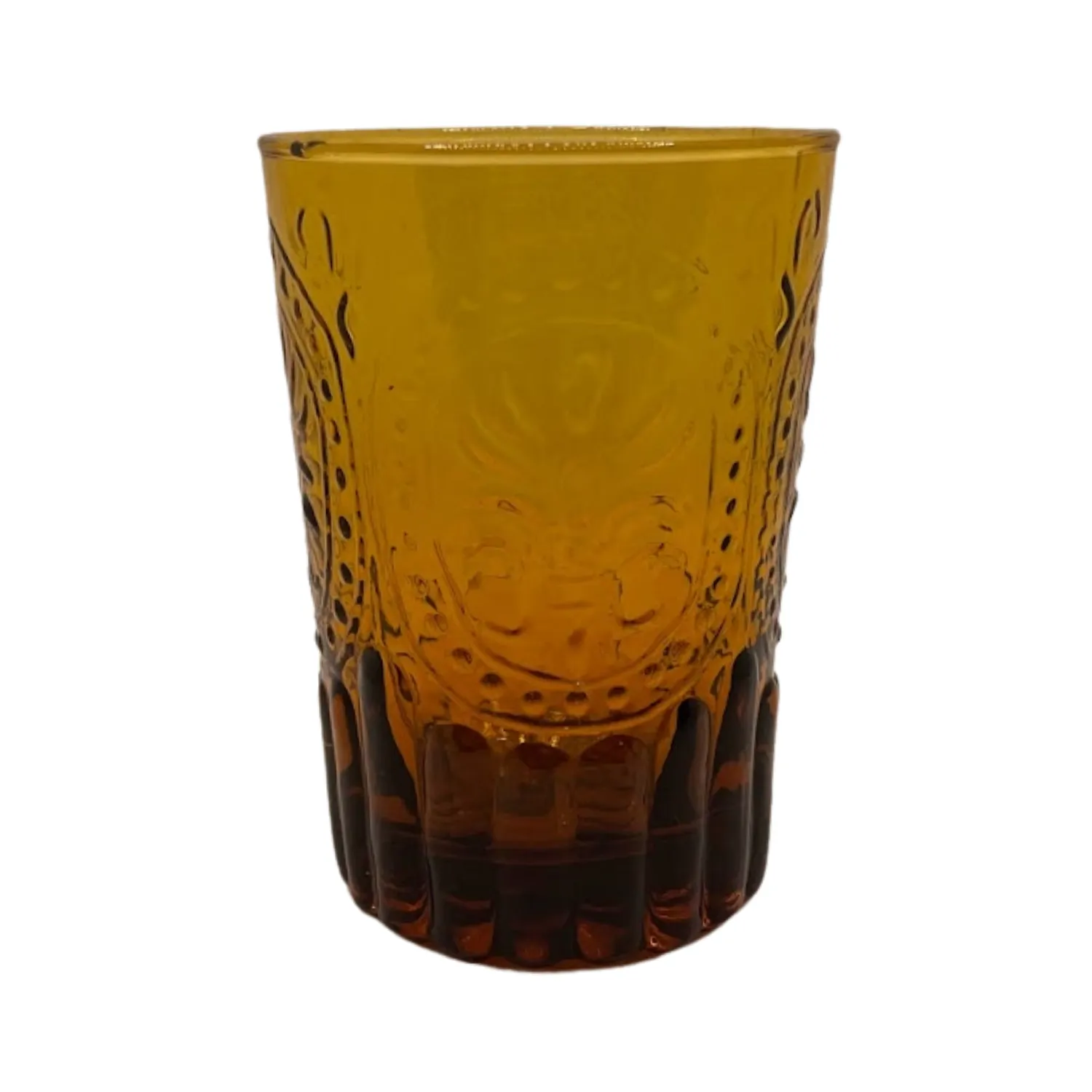 Amber Vintage Low Ball