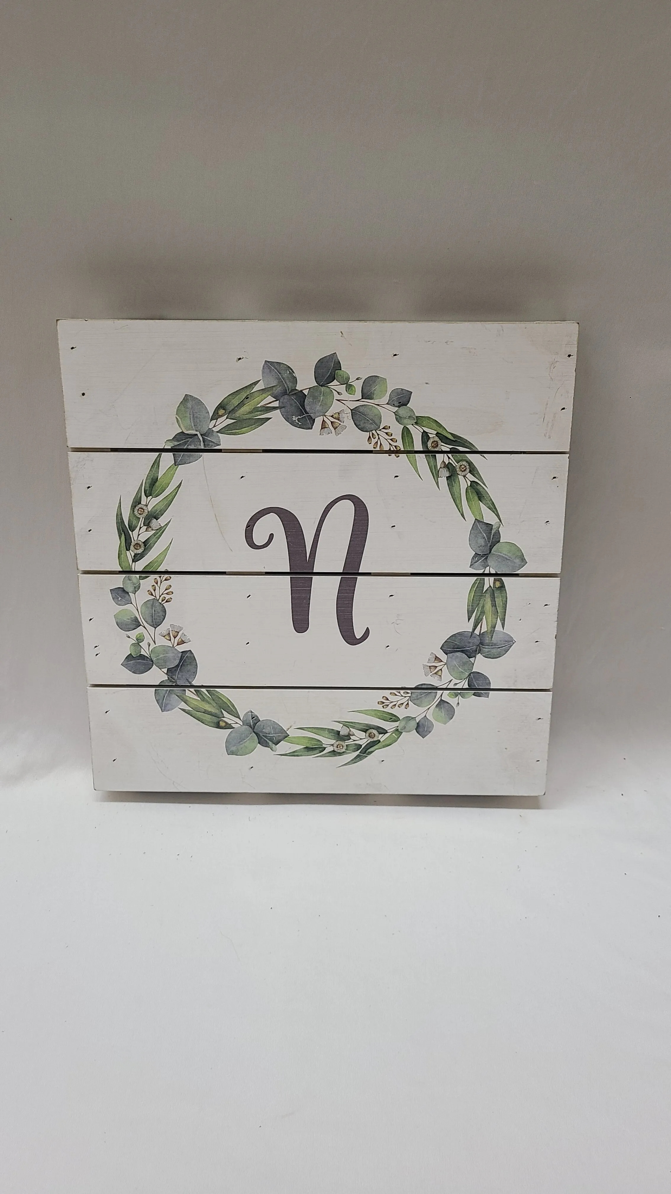 White with Greens N Sign
